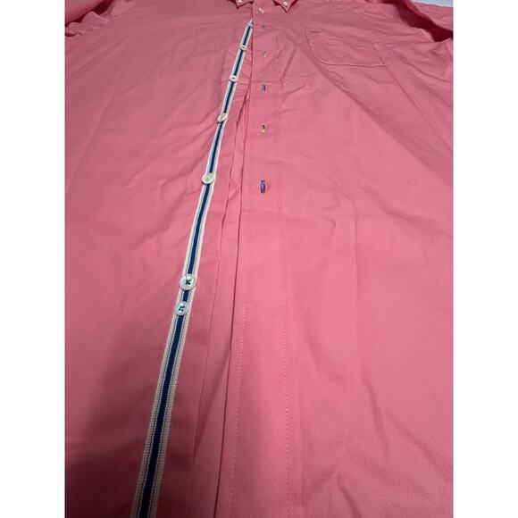 Alexander Julian Colours Dress Shirt Men Sz XXL Peach Orange Button Down Solid - Picture 2 of 13